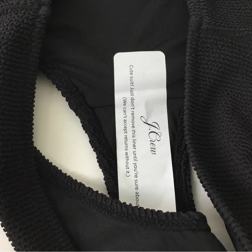 J. Crew Black Full Coverage Bikini Bottom Swim Size 2X NWT